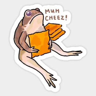 Cheez it frog Sticker